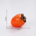 Miniatura de caqui de resina DIY micro paisaje adorno de fruta bonita para casa - Persimón Ovalado