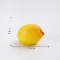 Figura miniatura de resina fruta amarilla juguete casa de munecas micro paisaje 3.1cm - Pera Tributo