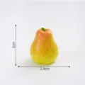 Figura de pera de resina en miniatura, bonito accesorio DIY de micro paisaje realista 3cm - Pera