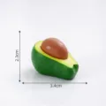 Mini figura de aguacate de resina adorno de bricolaje micro paisaje decoracion 3.4cm - Aguacate medio pelado