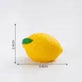 Figura de limón de resina en miniatura, accesorio de micropaisaje DIY, amarillo, 3.4cm. - Limón