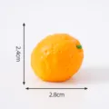 Mini figura de naranja de resina fruta de simulación bricolaje micro paisaje decoración - Naranja Navel