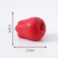 Mini resina simulación fruta adorno DIY micro paisaje tierno rojo pimienta accesorio - Manzana de Serpiente
