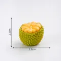 Mini resina simulada estatuilla de durián fruta linda micro paisaje accesorios de bricolaje - Yaca Pelada