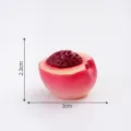 Mini adorno de durazno de resina, accesorio de fruta realista lindo para micropaisaje DIY. - Melocotón Pelado