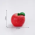 Miniatura figura manzana roja decoracion coche adorno salpicadero bonito accesorio pieza - Manzana Roja