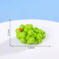 Miniatura uva verde resina juguete de simulación DIY pastel horneado decoración accesorio - Uvas Verdes