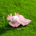 Miniature pink axolotl resin figurine for micro landscape moss terrarium DIY garden decor. - No. 3 Large Axolotl