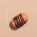 Chocolate de simulación dije de resina bricolaje material artesanal accesorio 2,1cm - 5# Pan de chocolate