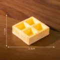 Miniatura cassetta di legno decorazione casa bambole micro paesaggio DIY ornamento 3,3cm - 8# Scatola arancione