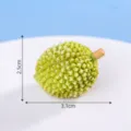 Miniatur Harz Durian Simulationsfrucht Figur für DIY Handwerk Kuchen Backen Dekoration Zubehör - Durian