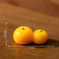 Miniatura resina arancione ciondolo casa delle bambole DIY accessorio carino micro paesaggio giocattolo - 10# Due arance