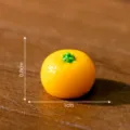 Miniatura statuetta arancia in resina, 1cm carino mandarino fai da te casa bambole decoro - 11# Arancia (grande)