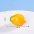 Mini realistisches Frucht Simulationsspiel DIY Kuchenbacken Dekorationszubehör Ornament. - Papaya
