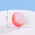 Mini realistischer Litschi Simulationsfrucht Harz Spielzeug Zubehör für DIY Handwerk 2cm - Geschälte Litschi
