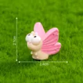 Simpatica mini statuetta insetto resina decorazione micro paesaggio muschio 2.1x2.4cm - Stile Farfalla 6
