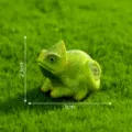 Miniature green chameleon figurine for micro landscape moss terrarium DIY garden decoration ornament - No. 5 Small Chameleon