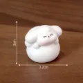 Adorable petite figurine de chiot blanc pour micro-paysage, décoration de maison de poupée DIY. - Posture de câlin n° 6 / Chiots à bulles, 6 styles