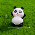 Süße Harz Panda Figur Miniatur Mikro Landschaft DIY Desktop Ornament Spielzeug Dekoration - Nr. 9 liegend spielend