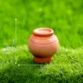 Mini πήλινο γλάστρα μικροτοπίο DIY στολίδι γραφείου χαριτωμένη διακόσμηση 1cm μέγεθος - Νο 5 Κοντό κεραμικό βάζο
