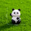 Kleine Harz Panda Figur, süß sitzender Panda Spielzeug für Moos Mikro Landschaft DIY Dekoration - Nr. 12 Roter Panda mit erhobenen Händen