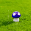 Miniatur lila Pilz Figur, Harz Garten Landschaft Mikro Dekoration Ornament Stueck - Nr. 4 Groß Fünfpunkts-Lila