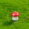 Mini Simulations Pilz Ornament für Moos Mikrolandschaft DIY Garten Dekor 1.3x1.2cm - Rot