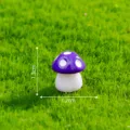 Mini lila Pilz Figur Moos Landschaft DIY Garten Dekoration Deko Ornament 1.3x1.2cm - Lila