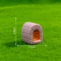 Miniatura casa de piedra hada jardín figura DIY micro paisaje accesorio 2.8x2.5cm - Casa n.º 9