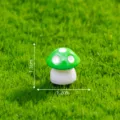 Miniatur grüne Pilz Figur für Moos Landschaft und DIY Garten Dekoration Accessoires. - Grün