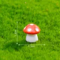 Miniatura fungo statuetta rosso pois bianchi muschio paesaggio DIY giardino decorazione - N. 13 medio sei punti arancione