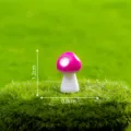 Mini ornamento fungo rosa per micro paesaggio di muschio decorazione da giardino fai-da-te. - N. 25 piccolo 3 punti rosa rossa