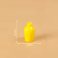 Miniature vase en ceramique jaune modele decoration de bureau mini accessoire 2.3cm - N° 4 petite bouteille décorative jaune