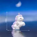 Cute Unicorn Figurine Mini Resin Cake Topper Car Ornament Cute Animal Toy 3.8cm. - No. 2 Purple