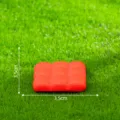 Petit mini coussin carré rouge pour maison de poupée mousse jardinage accessoire déco - Coussin de siège N° 2 - Rouge