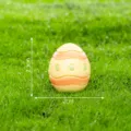 Mini Easter egg figurine ornament, cute decorative miniature toy for micro landscape desktop decor. - No. 3 Easter Egg - Orange