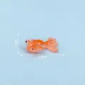 Kleine Kunstharz Goldfisch Figur für Aquarium Fischbecken Landschaftsbau DIY Deko Zubehör. - Nr. 5 Orange, groß