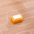 Miniatur Simulations Toastbrot Modell Kunstharz Mikro Landschaftsdeko Zubehör neu. - Nr. 7 Brot