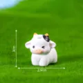 Kleine Harz Kuh Figur süße Cartoon Tier Ornament für Moos Mikro Landschaft Tischdekoration. - Pose 4 Stehend
