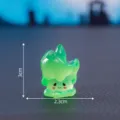 Mini green candle figurine cute resin desktop ornament Halloween micro landscape decoration - No. 1 / Green