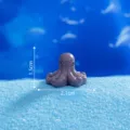 Mini figurine pieuvre en résine micro paysage aquarium DIY ornement marin 1.5cm jouet violet - Monde Sous-marin / N° 9 poulpe
