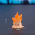 Mini cute melting candle figurine resin ornament desktop decor blind box accessory. - Number 2 / Orange
