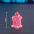 Mini paysage mignon bougie d'Halloween bebe DIY ornement miniature figurine de bureau - Rose rouge
