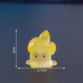 Mini mignonne figurine bougie résine micro paysage DIY jouet décoratif bureau accessoire - Jaune