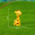Mini yellow giraffe resin figurine for succulent plant micro landscape garden decoration variant - Standing Deer No. 1