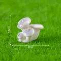 Miniatur Keramik Pilz Figur für DIY Sukkulenten Garten Landschaft und Moos Dekoration 2cm - Nr. 5 Austernpilz