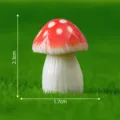 Mini figurine de champignon rouge à pois blancs pour micro-paysage de mousse DIY. - Champignon charnu à chapeau rouge n° 5