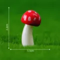 Figurine Champignon Rouge en Céramique Micro Paysage Décoration de Jardin DIY 2.2x1.1cm - Petit champignon rouge n° 7
