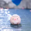 Mignonne figurine de petit cochon rose miniature paysage miniature maison de poupée DIY décoration - No 7 petit cochon