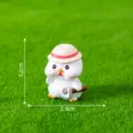 Süße Küken-Figur Miniatur Harz Ornament für Mikro Garten DIY Dekoration Modell Design. - Nr. 2 Küken mit Hacke